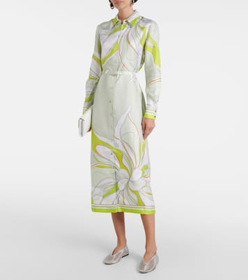 Bedrucktes Hemdblusenkleid aus Seiden-Twill | Tory Burch