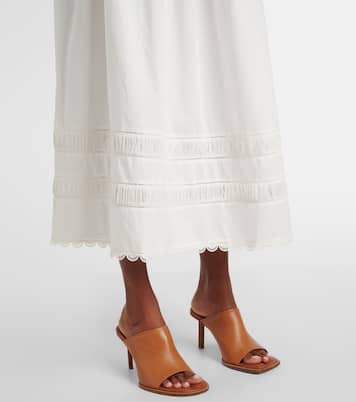 Gonna lunga Harlow in popeline di cotone | Ulla Johnson