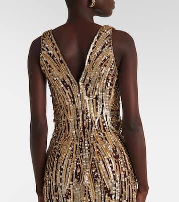 Abito lungo Raquel in tulle | Jenny Packham