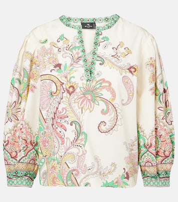 Top in cotone con stampa | Etro