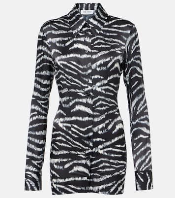 Camicia in raso con stampa zebrata | The Attico