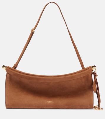 Borsa a spalla Le Click East West Medium in suede | Alaïa