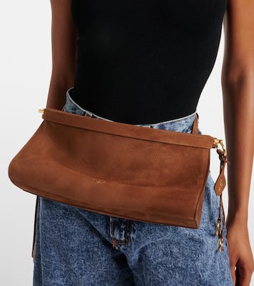 Borsa a spalla Le Click East West Medium in suede | Alaïa