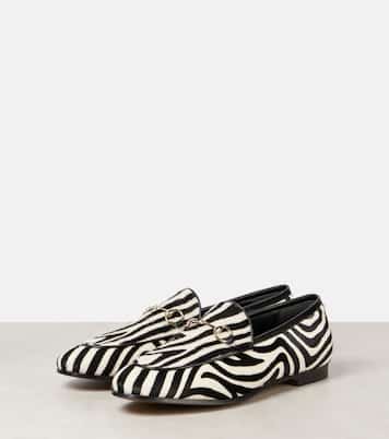 Mocasines Jordaan de pelo de becerro con Horsebit | Gucci
