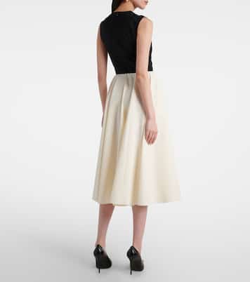 Abito midi Federica a pieghe | Emilia Wickstead
