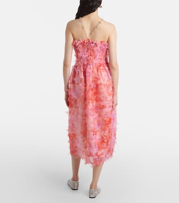 Abito midi in tulle con volant | Susan Fang