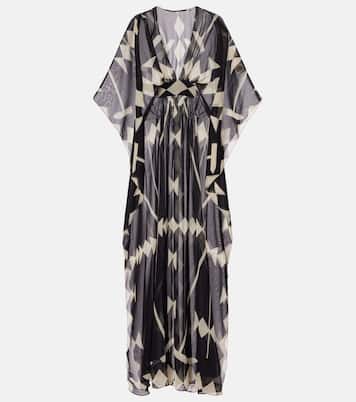 Printed georgette maxi dress | Johanna Ortiz