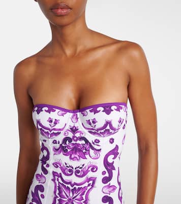 Majolica balconette swimsuit | Dolce&Gabbana
