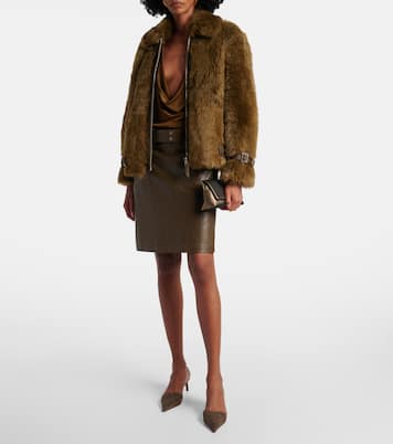 Mini-jupe en cuir | Tom Ford