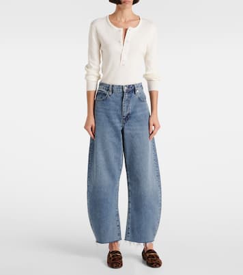Jean ample Bubble Crop à taille haute | Frame