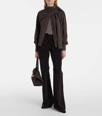 Cárdigan de cachemir drapeado | Ferragamo