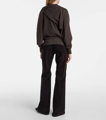 Cárdigan de cachemir drapeado | Ferragamo