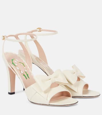 Sandali in pelle con fiocco | Valentino Garavani