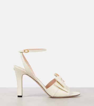 Sandali in pelle con fiocco | Valentino Garavani