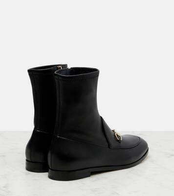 Ankle Boots Horsebit aus Leder | Gucci
