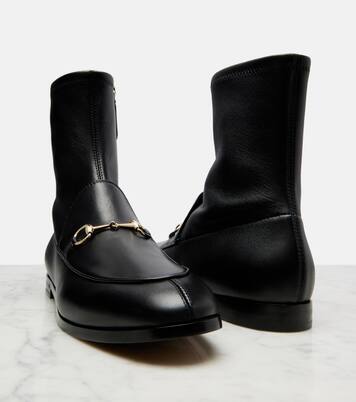 Ankle Boots Horsebit aus Leder | Gucci