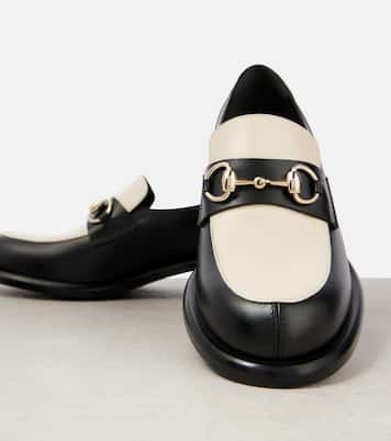 Horsebit leather loafers | Gucci