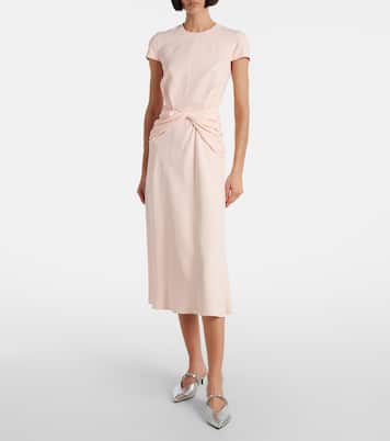 Crêpe midi dress | McQueen