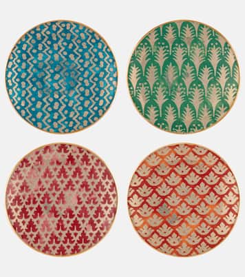 Set de 4 assiettes à dessert Fortuny en faïence | L'Objet