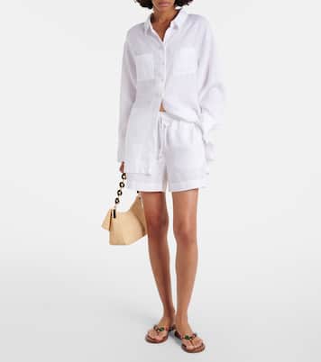 White Bay linen shorts | Heidi Klein