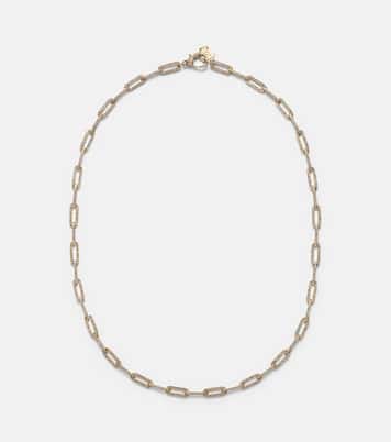 Collana a catena in oro 18kt con diamanti | Shay Jewelry