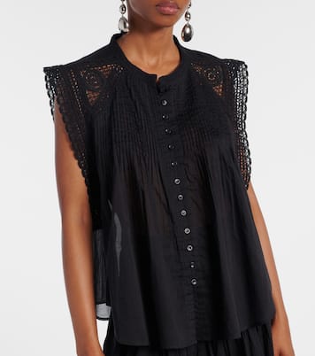 Top Grecia aus Baumwolle mit Spitze | Marant Etoile