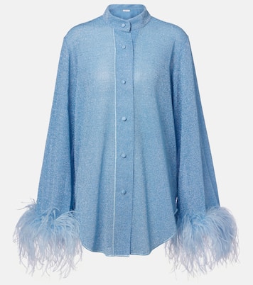 Camisa Lumière Plumage con plumas | Oséree
