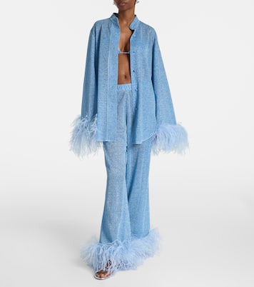 Camisa Lumière Plumage con plumas | Oséree
