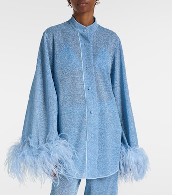 Camisa Lumière Plumage con plumas | Oséree