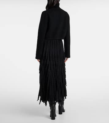 Cropped cashmere-blend sweater | Alaïa