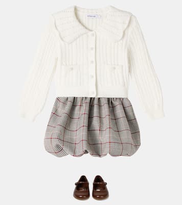 Checked bow headband | Self-Portrait Kids