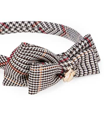 Checked bow headband | Self-Portrait Kids