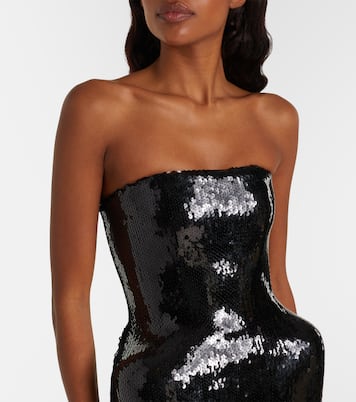 Sequined bustier dress | David Koma