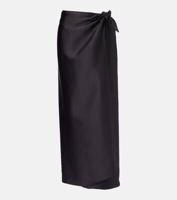 Jupe longue Corina en satin | Loro Piana