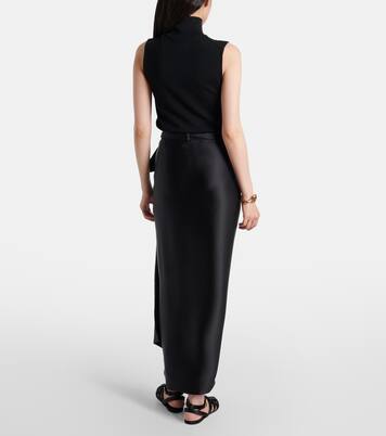 Jupe longue Corina en satin | Loro Piana