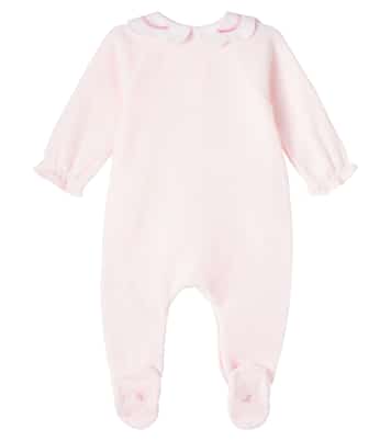 Baby bow-detail cotton-blend onesie | Tartine et Chocolat
