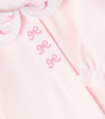 Baby bow-detail cotton-blend onesie | Tartine et Chocolat