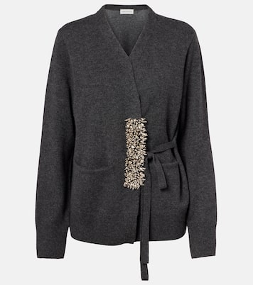 Embellished cashmere wrap cardigan | Dries Van Noten
