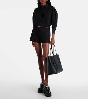 GG Emblem Large leather tote bag | Gucci