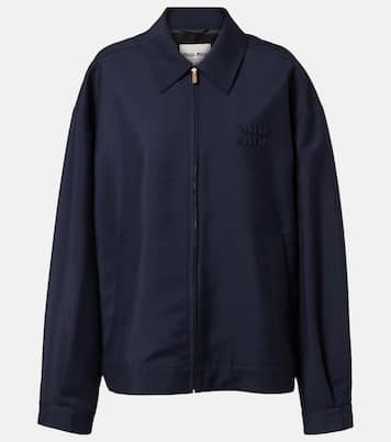 Mohair and wool blouson jacket | Miu Miu