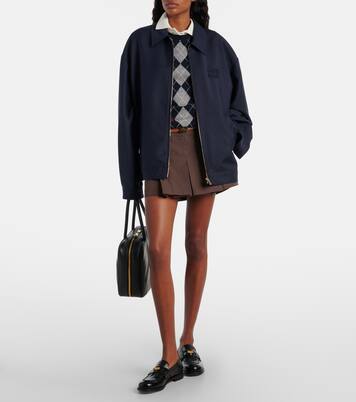 Mohair and wool blouson jacket | Miu Miu