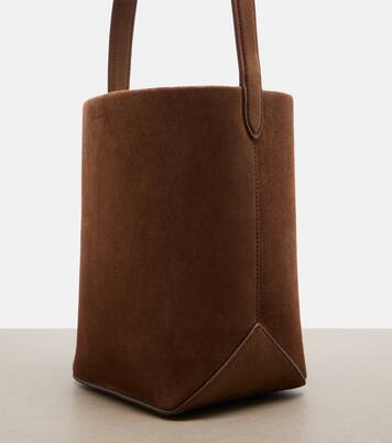 Park Edge N/S Small suede tote bag | The Row