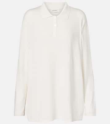 Caisa cotton and cashmere polo sweater | Lisa Yang