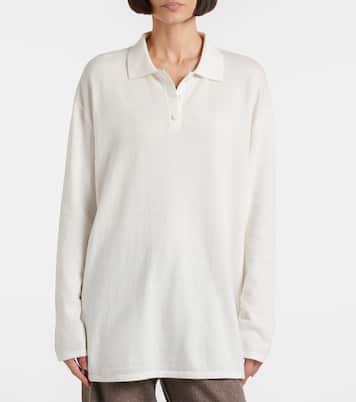 Caisa cotton and cashmere polo sweater | Lisa Yang
