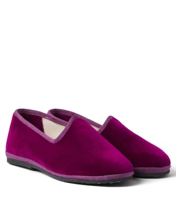 Velvet slip-on shoes | Il Gufo