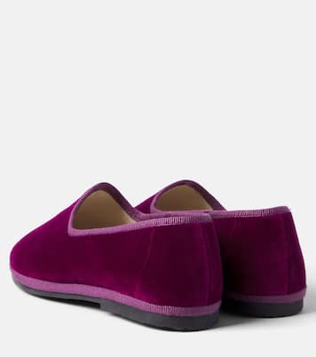 Velvet slip-on shoes | Il Gufo