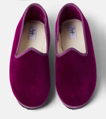 Velvet slip-on shoes | Il Gufo