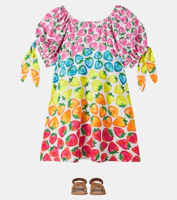 Bedrucktes Kleid Morango Rainbow | Fábula