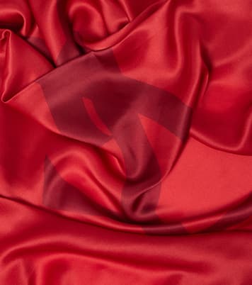 Pañuelo Cassandre de charmeuse de seda | Saint Laurent