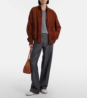 Beau Large leather shoulder bag | Miu Miu